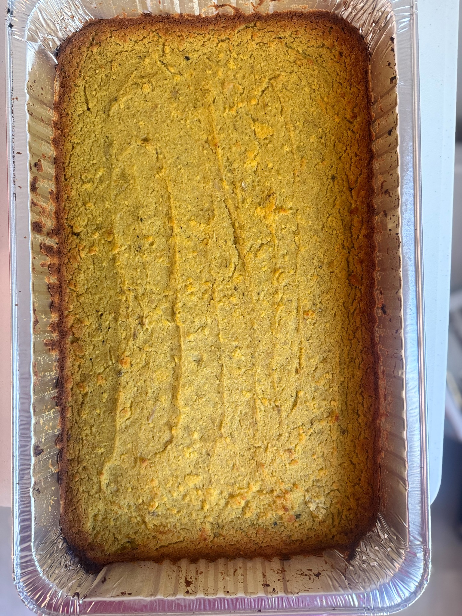 Pan of cornbread