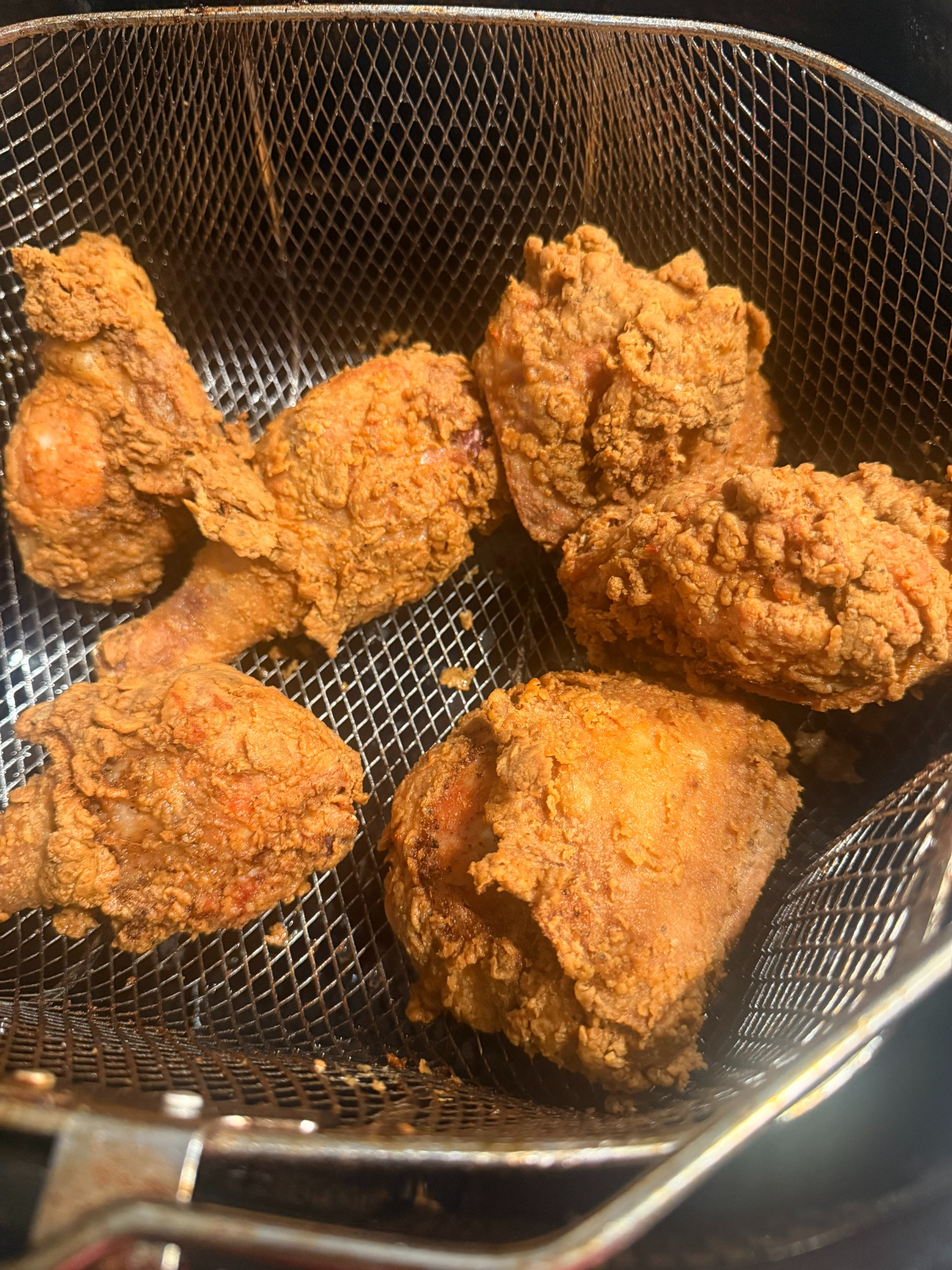 Golden fried chicken