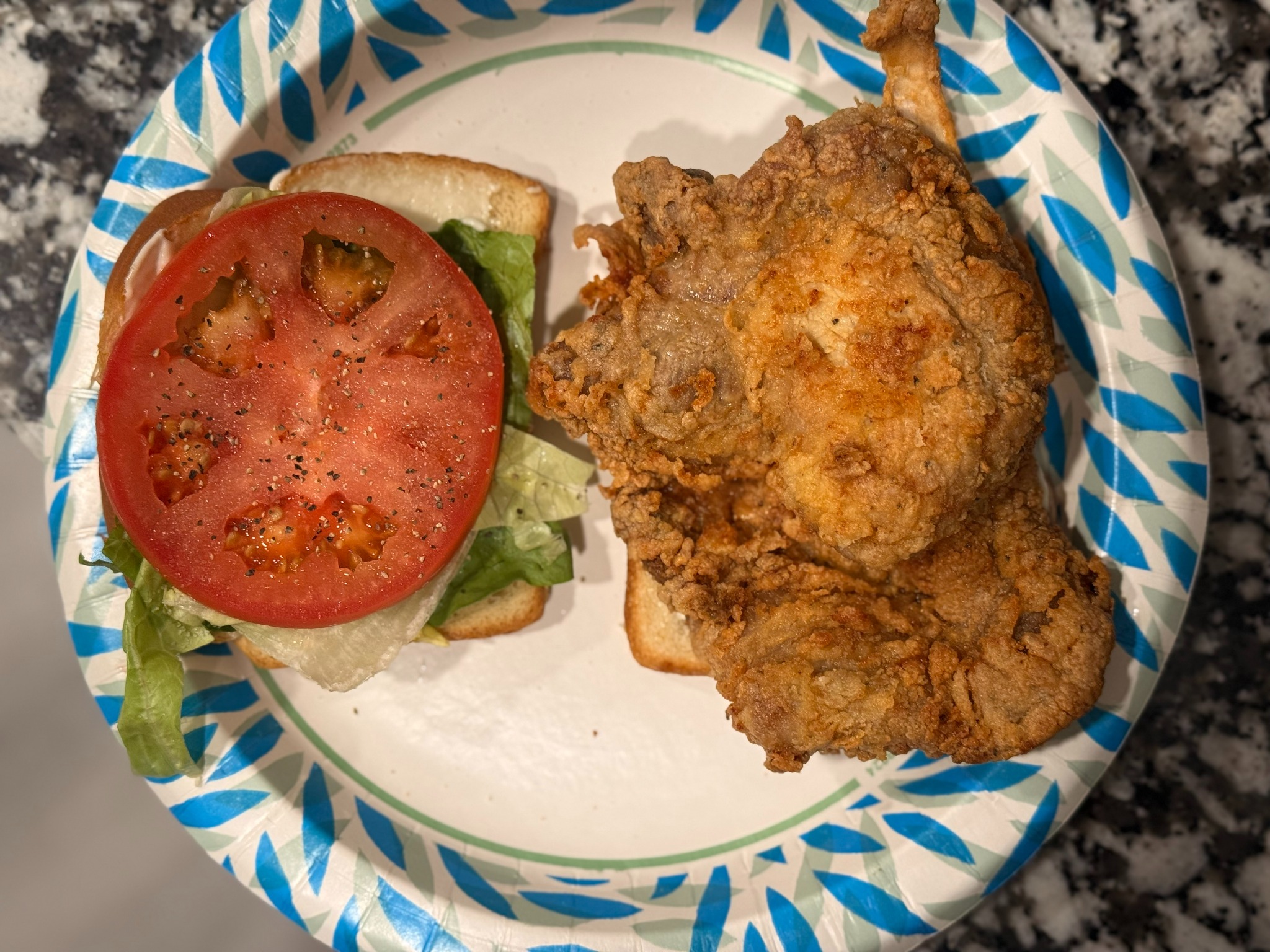Fried chicken sandwich