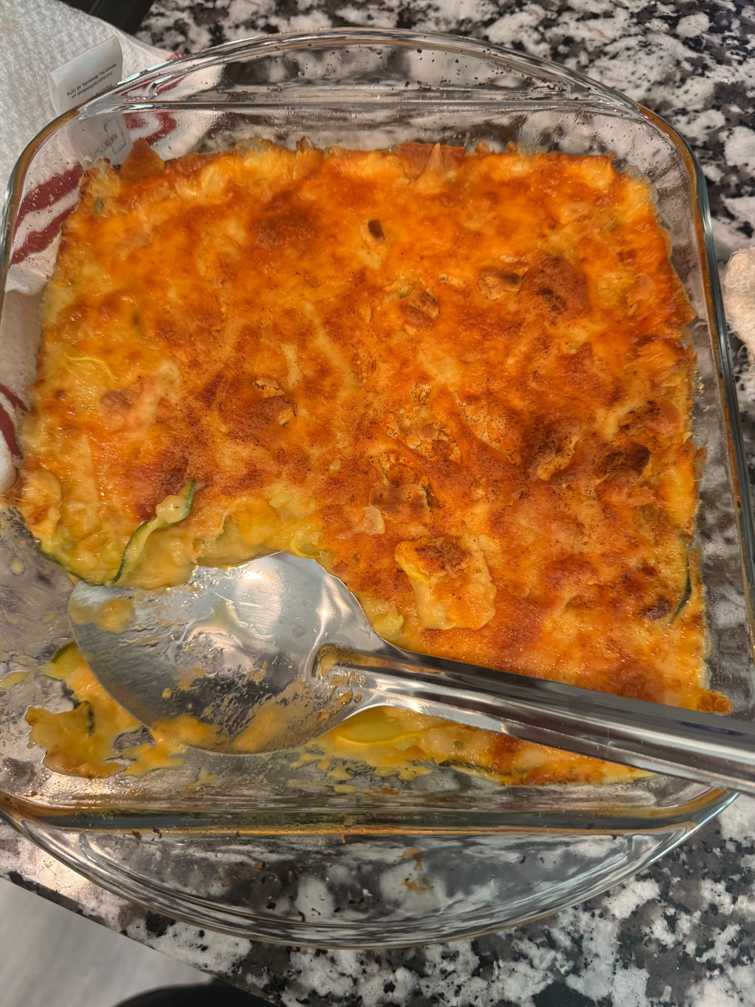 Baked squash casserole